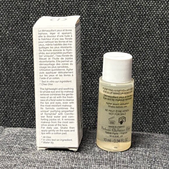 Dior Eye and Lip Makeup Remover 10ml/0.34fl oz New in Box - Picture 2 of 2